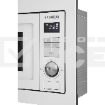 Микроволновая печь встраиваемая Hyundai HBW 2544 WG белый, 25 л, 900 Вт, переключатели - кнопки/поворотный механизм, фото10