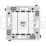Розетка компьютерная DKC 4400663 1-м СП Avanti 