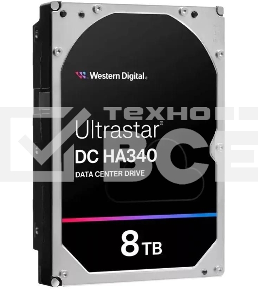 Серверный жесткий диск HDD WD Ultrastar DC HA340 8Tb SATA3 3.5
