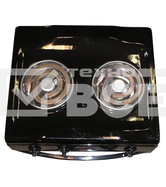 Плита электрическая Злата 231Т черный, конфорок 2 шт, духовка 25 л, 43 см x 47 см x 50 см