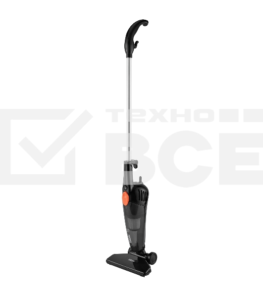 Пылесос вертикальный BBK BV2900 черный/оранжевый, питание от сети, 170 Вт, уборка сухая, пылесборник 0.8 л