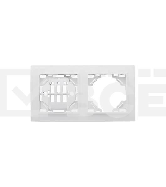 Рамка 2-м Минск горизонтальная белый Basic EKF ERM-G-302-10