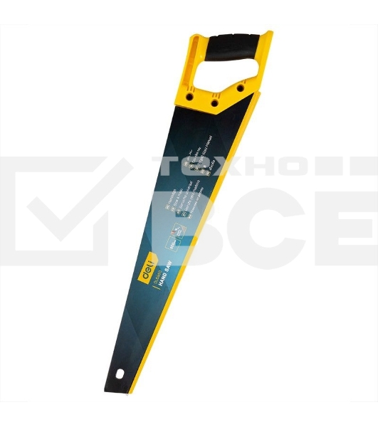 Ножовка по дереву Deli DL6850 500мм Материал: 65Mn. Термообработанная поверхность. Зубья пилы: 7 TPI. Шлифовка зубов с 2-х сторон. Литая ручка из двухкомпонентного противоударного пластика.