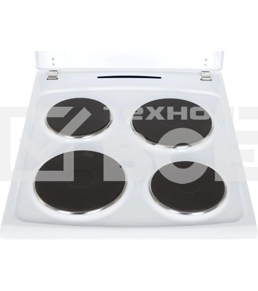 Плита электрическая Hansa FCEW53000 белый, конфорок 4 шт, духовка 68 л, 50 см x 85 см x 60 см