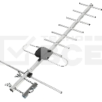 Антенна телевизионная Hyundai H-TAE140 11дБ пассивная серебристый, фото 1