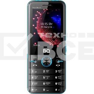 Мобильный телефон BQ 2842 Disco Boom черный/синий