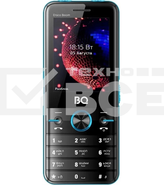 Мобильный телефон BQ 2842 Disco Boom черный/синий