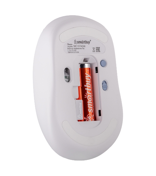 Комплект клавиатура+мышь Smartbuy 107AG беспроводной, USB, 1200 DPI, бело-голубой