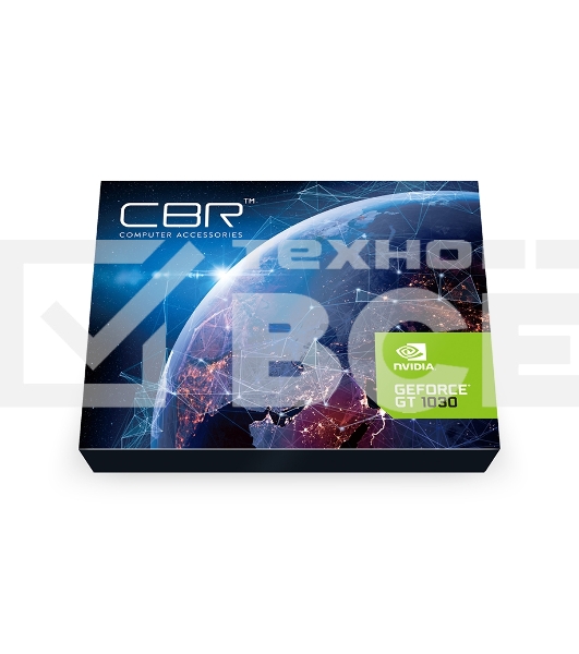 Видеокарта CBR GT1030 Transformer 2Gb GDDR5, 64bit, 1227/6000MHz, 1*HDMI+1*DVI, 30W, Ret [VGA-MSGT1030-2G-RTL]