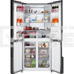 Холодильник Weissgauff WCD 450 INOX GLASS нержавеющая сталь трехкамерный side-by-side 286/141л морозилка снизу, фото17