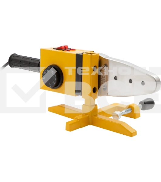 Аппарат для сварки пластиковых труб Denzel DWP-1500 1500Вт 260-300С компл насадок 20-63мм