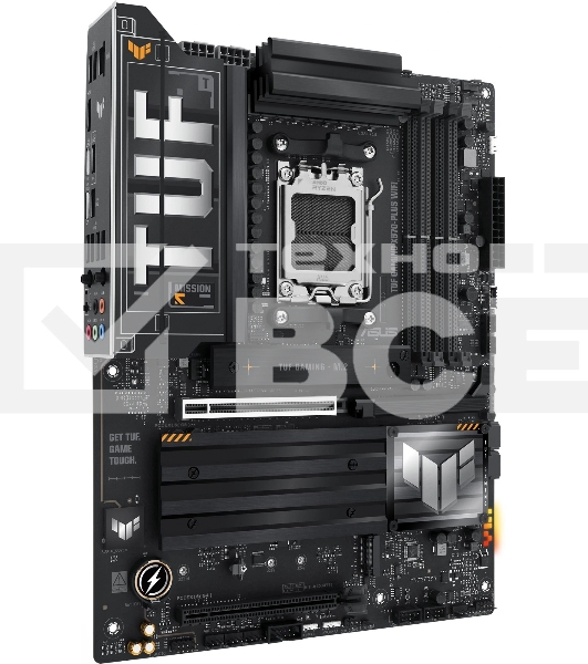 Материнская плата ASUS TUF GAMING X870-PLUS WIFI, AM5, AMD X870, 4xDDR5, 2xSATA, 4xM.2, 1xPCIe 5.0 x16, 1xPCIe 4.0 x4, 1xHDMI, 1xUSB-C 3.2 Gen 2, 1xUSB-C 3.2 Gen 2x2, 2xUSB-C 4.0, 1x 2.5Gb LAN, 1xUSB-A 2.0, 3xUSB-A 3.2 Gen 2, 4xUSB-A 3.2 Gen 1, 5x3.5 мм, 