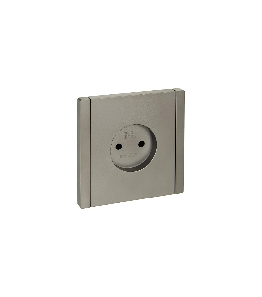Розетка IEK FORTE&PIANO FP518 без заземления винтовое крепление 10А сталь
