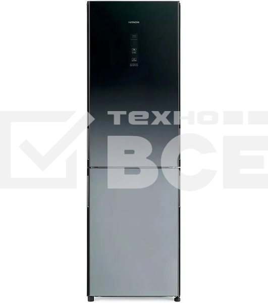 Холодильник Hitachi R-BG410PUC6X XGR серый двухкамерный 215/105л морозилка снизу, No Frost