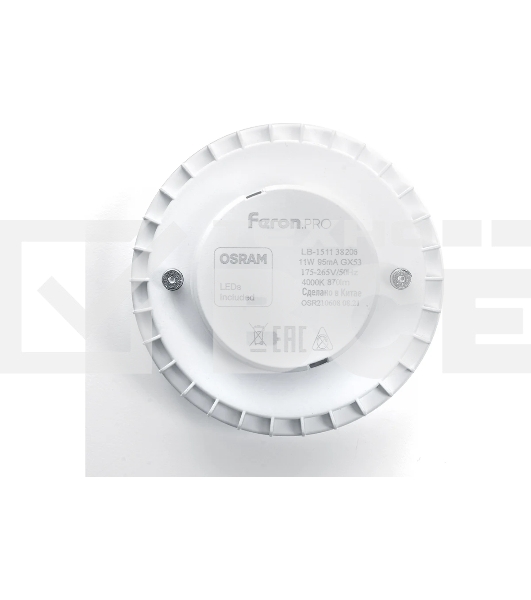 Лампа светодиодная Feron PRO LB-1511 (38206) 11 вт GX53 белый таблетка
