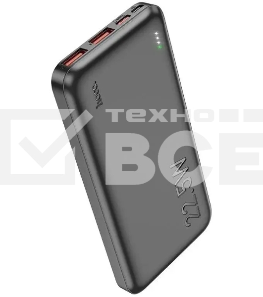 Портативный аккумулятор Hoco J101 Astute 10000mAh QC3.0/PD3.0 22.5W 5A 2xUSB-A/USB-C черный