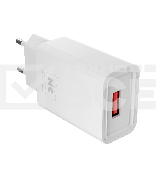 Сетевое зарядное устройство MORE CHOICE (4620202555731) NC07a СЗУ 1USB 2.0A для Type-C, белый