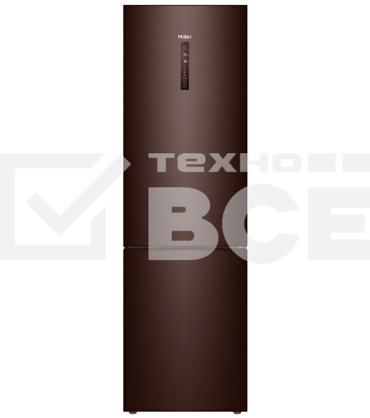 Холодильник Haier C4F740CLBGU1 коричневый двухкамерный 286/115л морозилка снизу, No Frost