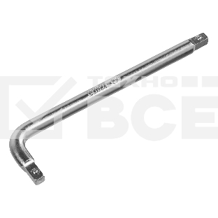 Вороток Г-образный Denzel 150x40 мм, квадрат 1/4