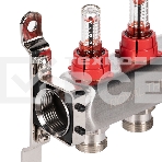 Коллектор Royal Thermo нерж. в сборе с расходомерами 1