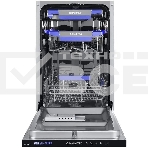 Встраиваемая посудомоечная машина Maunfeld MLP-08IMR, белый/черный, 44.5 см, 10 компл., 47 дБ, класс A++, фото17