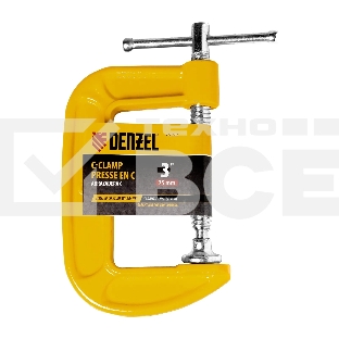 Струбцина Denzel G-образная, 3', 75 мм