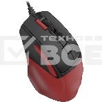 Мышь проводная A4Tech Fstyler FM45S Air красный/черный, 2400 dpi, USB, кнопки - 7, фото4