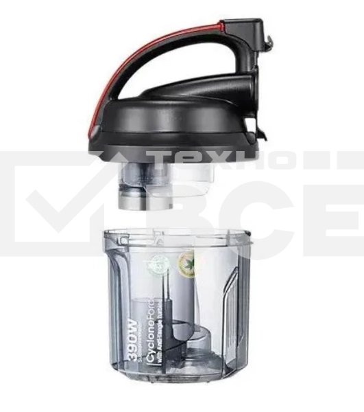 Пылесос Samsung VC15K4116VR/EV красный/черный, 390/1500 Вт, уборка сухая, пылесборник контейнер 1.3 л
