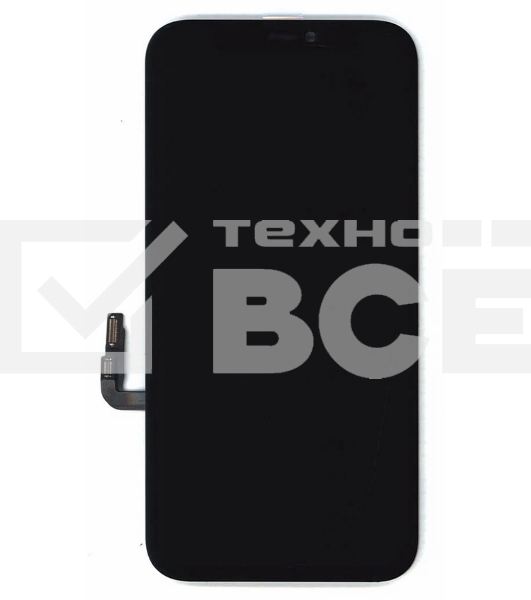 Дисплей Amperin для Apple iPhone 12, iPhone 12 Pro в сборе с тачскрином (Soft Oled), черный