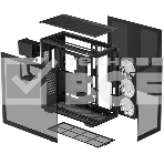 Компьютерный корпус Deepcool CH780 black (ATX, без БП, ARGB, 4xUSB3.2 Type-A + USB3.2 Type-C) (R-CH780-BKADE41-G-1) MidiTower, фото3
