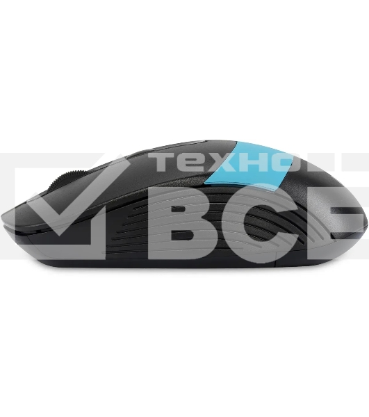 Мышь беспроводная Oklick 310MW черный/синий, 3200 dpi, радиоканал, USB, кнопки - 4