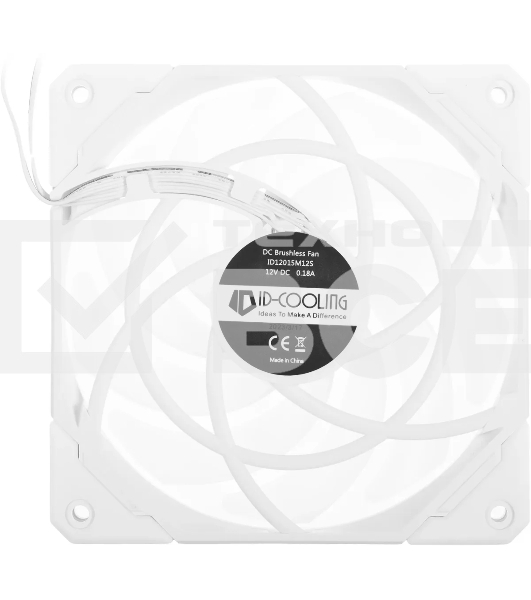 Вентилятор для корпуса ID-Cooling NO-12015-XT ARGB SNOW белый, 120 мм, 2000 об/мин, 31.2 дБ, 4 pin
