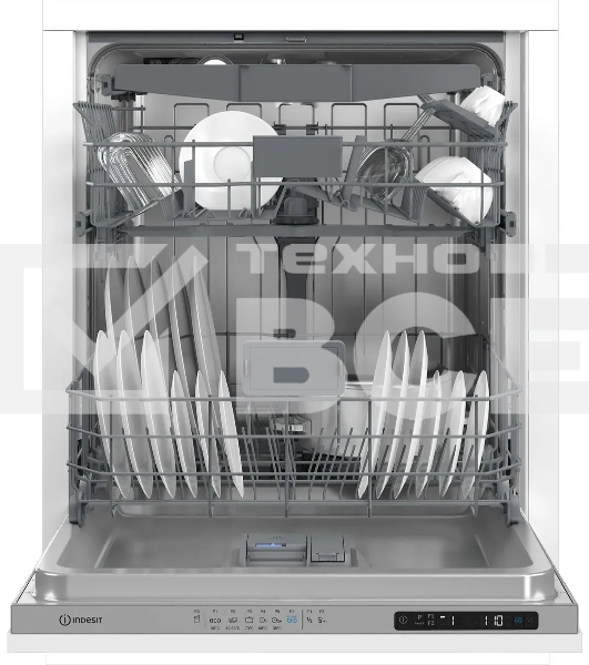 Встраиваемая посудомоечная машина Indesit DI 5C65 AED, нержавеющая сталь, 59.8 см, 15 компл., 45 дБ, класс A