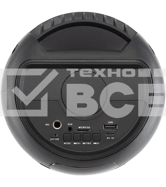 Минисистема Hyundai H-MC1221 черный 15Вт FM USB BT SD/MMC