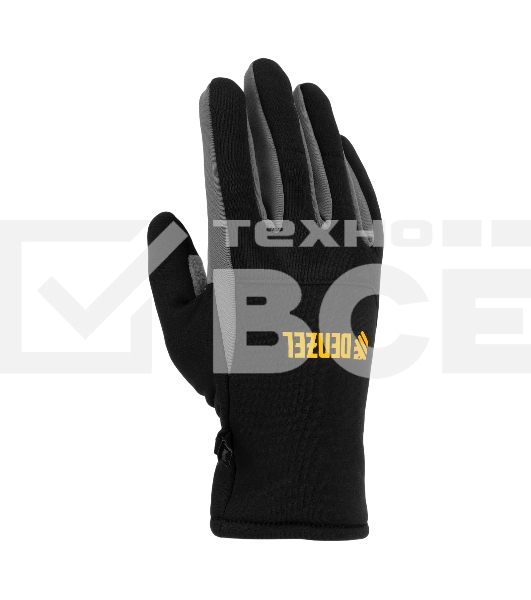 Перчатки универсальные Denzel 68087 искусственный мех, работа с сенсорным экраном, размер 9