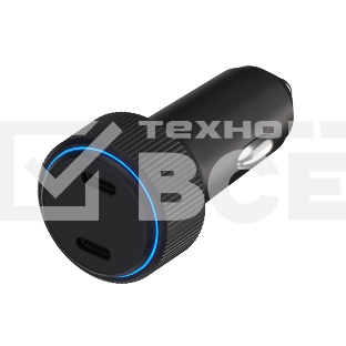 Автомобильное зарядное устройство Maxvi CCM-MS605PD 66W 6A (2xType-C, QC3.0 PD3.0) черный