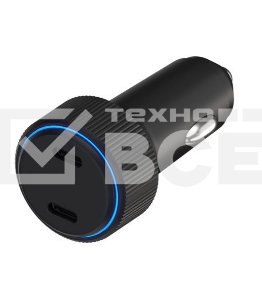 Автомобильное зарядное устройство Maxvi CCM-MS605PD 66W 6A (2xType-C, QC3.0 PD3.0) черный