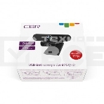 Веб-камера с матрицей 5 МП, CBR CW 875QHD Black, разрешение видео 2560х1440, USB 2.0, встроенный микрофон с шумоподавлением, автофокус, крепление на мониторе, длина кабеля 2 м, черный, фото3