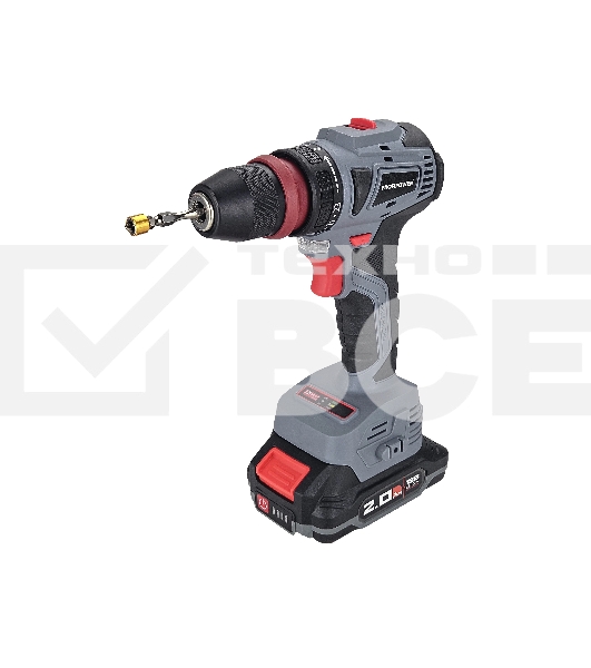 Аккумуляторный бесщеточный шуруповерт ProfiPower MKBL-18BM (Li-ion-2шт, 18В-2.0А·ч, съемный патрон, З/У, 0,8-10мм, кейс)