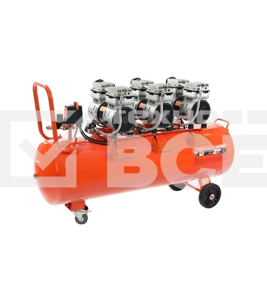 Компрессор Patriot поршневой безмасляный WO 100-440, 440 л/мин, 8 бар, 2500 Вт, 100 л, быстросъем и 