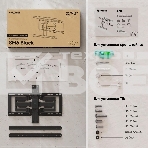 Кронштейн для телевизора ONKRON SM6 32'-90' наклонно-поворотный, черный, фото7