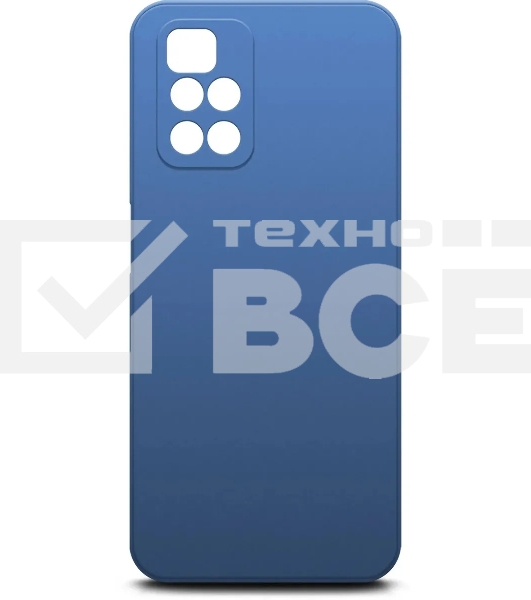 Чехол (клип-кейс) BORASCO Microfiber Case, для Xiaomi Redmi 10, синий