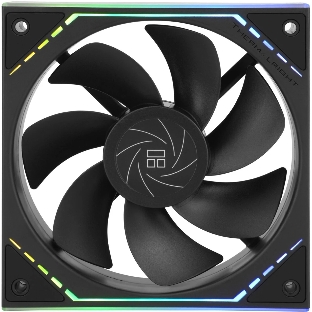 Кулер для корпуса Thermalright TL-M12R Reverse (124x120x25mm, 4-pin PWM, ARGB, 42.6CFM, 23.2dBA, 1500RPM, черный)