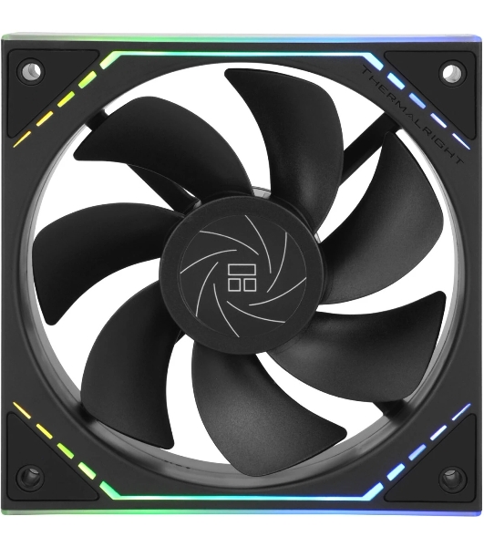 Кулер для корпуса Thermalright TL-M12R Reverse (124x120x25mm, 4-pin PWM, ARGB, 42.6CFM, 23.2dBA, 1500RPM, черный)