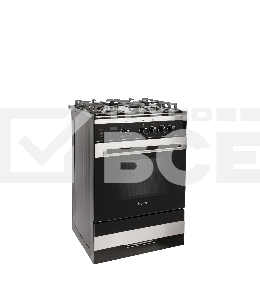 Плита газовая Gefest ПГ 6500-04 0169 черный, конфорок 4 шт, духовка 52 л, 60 см x 85 см x 60 см