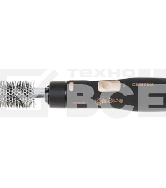 Фен-щётка Centek CT-2059 черный/золотистый, 1200 Вт, 25 мм