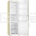 Холодильник Haier CEF538CCG бежевый двухкамерный 263/105л морозилка снизу, No Frost, фото3