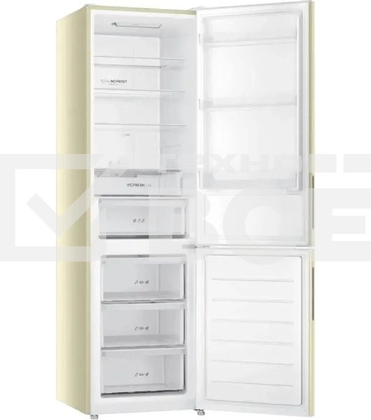 Холодильник Haier CEF538CCG бежевый двухкамерный 263/105л морозилка снизу, No Frost