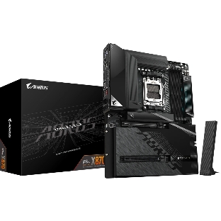 Материнская плата Gigabyte X870 AORUS STEALTH, AM5, AMD X870, 4xDDR5, 2xSATA, 4xM.2, 1xPCIe 5.0 x16, 1xPCIe 4.0 x16, 1xHDMI, 1x5Gb LAN, Wi-Fi 7, Bluetooth 5.4, 2xUSB-C 40Gbps (USB4), 1xUSB-C 10Gbps, 4xUSB-A 10Gbps, 4xUSB-A 5Gbps, 4xUSB-A 2.0, 3x3.5 мм + S/PDIF оптический, 7.1, ATX