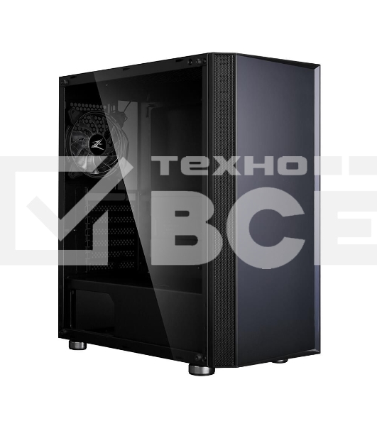 Компьютерный корпус ZALMAN R2 (3xUSB, 2xAudio, 20мм FAN, прозрачная стенка-закаленное стекло, ATX, без БП)